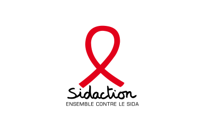 Logo Sidaction avec slogan ensemble contre le sida