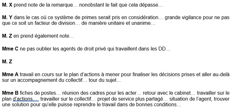 Exemple d'une très bonne prise de notes.