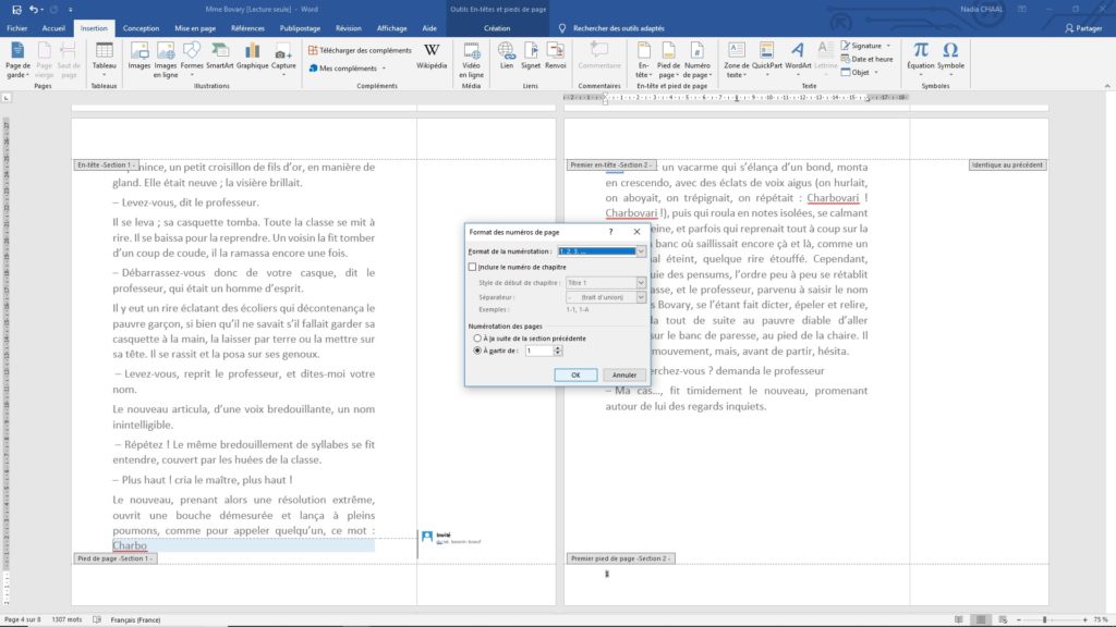 Numerotation Des Pages Sans La Pages De Gardes Ni Sommaire Astuce Word : numéroter automatiquement les pages d'un document – Codexa